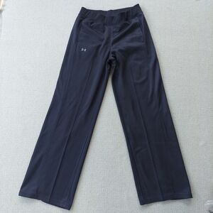 Under Armour Pants Womens S Black ColdGear Loose Fit Track Athletic Stitched